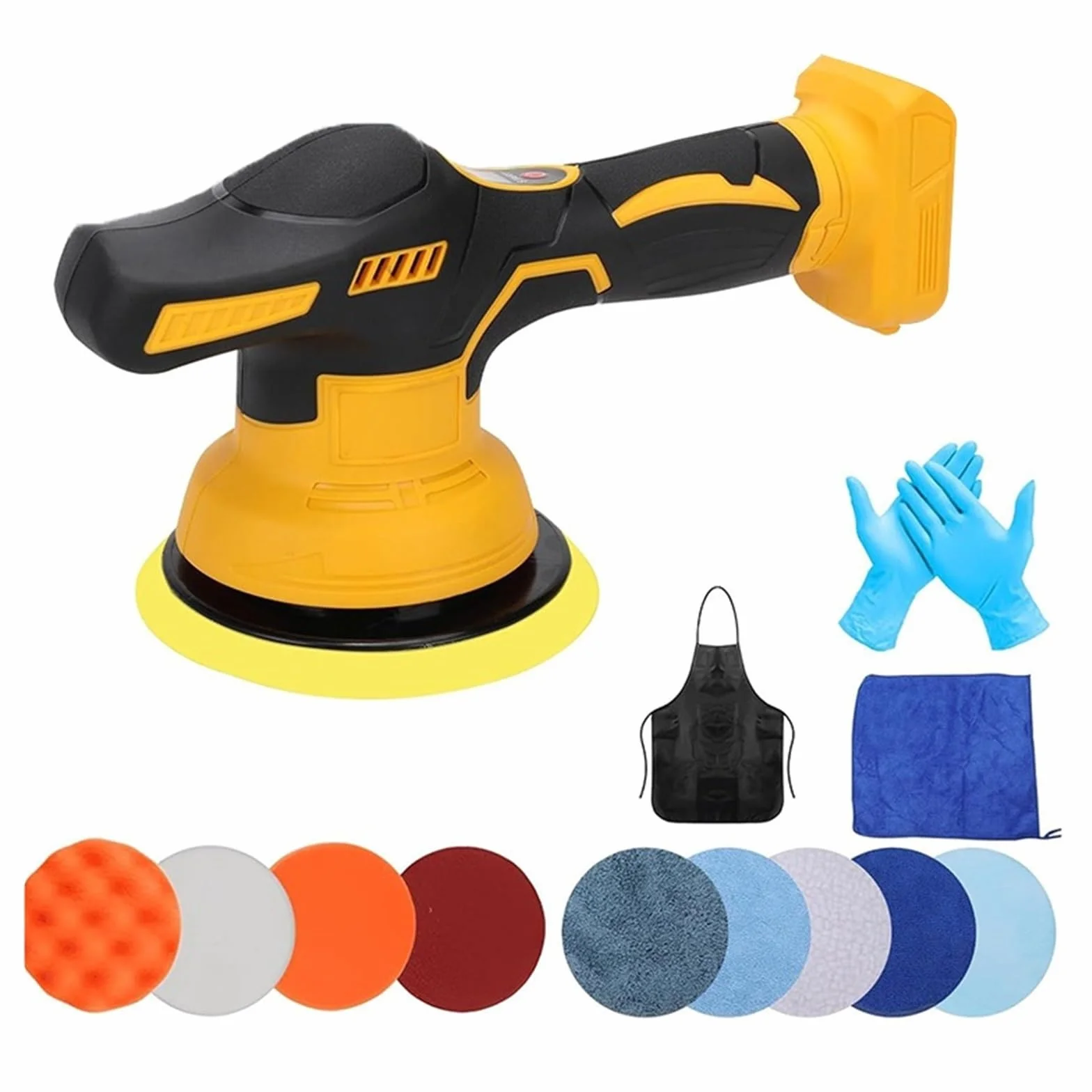 Bezprzewodowa Polerka Samochodowa 8 Biegów Elektryczna Naprawa Woskowania Bezprzewodowa Polerka Polerska Pasuje 18 V-20 V (bez Baterii)(For Dewalt B Set)